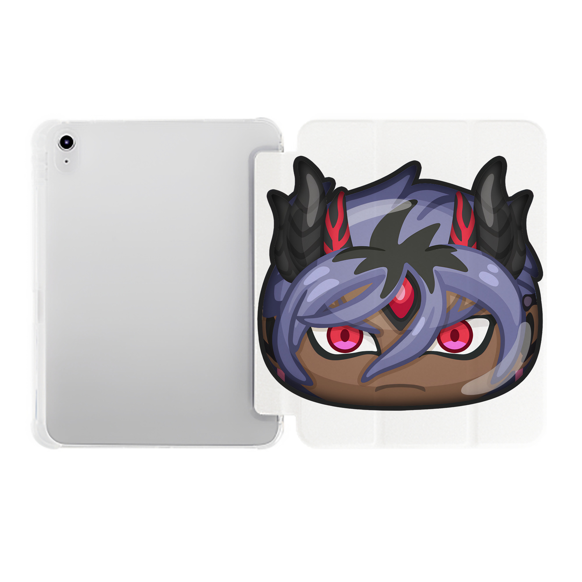 （画像用） 妖怪ウォッチ Yo-kai Watch IPad ケース ペン収納付き 三つ折りスタンド PUレザー×シリコン 対応機種9.5/10.5/10.9インチ